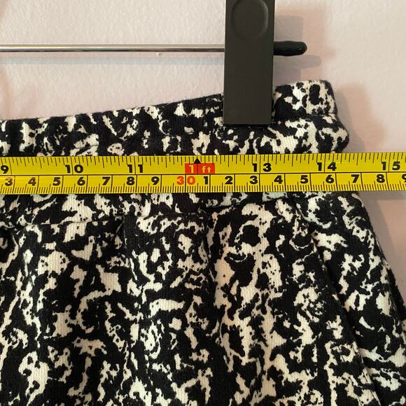NWT Pistola Women's size Small Black White Marbled Terrycloth Sweat Shorts - Picture 7 of 9